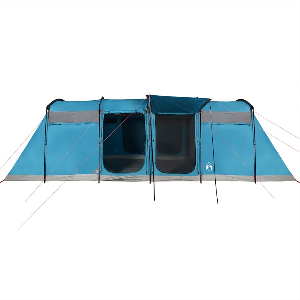 vidaXL Tienda de campaña familiar túnel 10 personas impermeable azul - Image 6