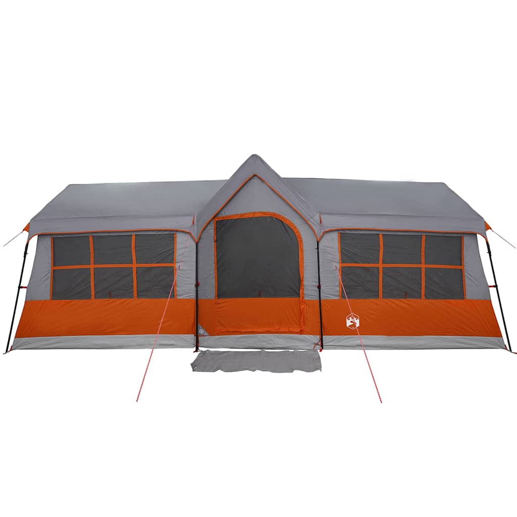 vidaXL Carpas con techo Gris y naranja 622 x 295 x 238 cm Poliéster - Image 5