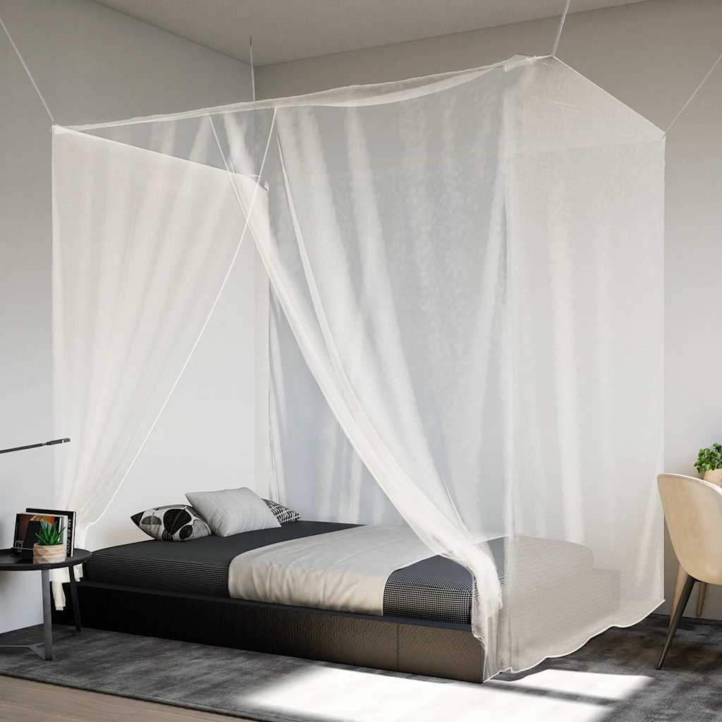vidaXL Mosquitera colgante 156 malla blanca 220x100x150 cm
