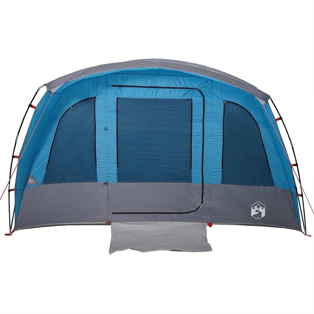 vidaXL Tienda de campaña familiar túnel 8 personas impermeable azul - Image 6