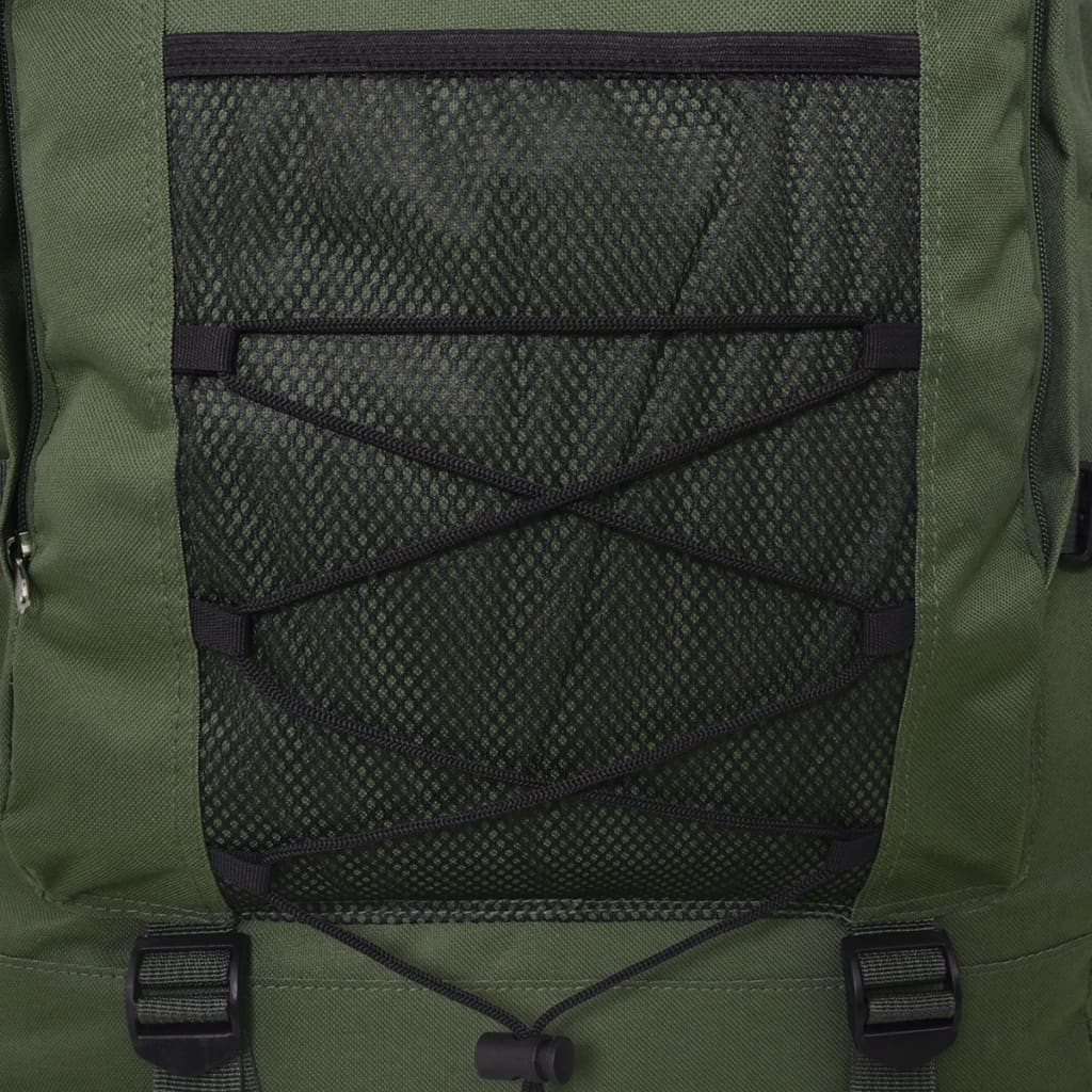 vidaXL Mochila militar XXL 100 L verde - Image 6