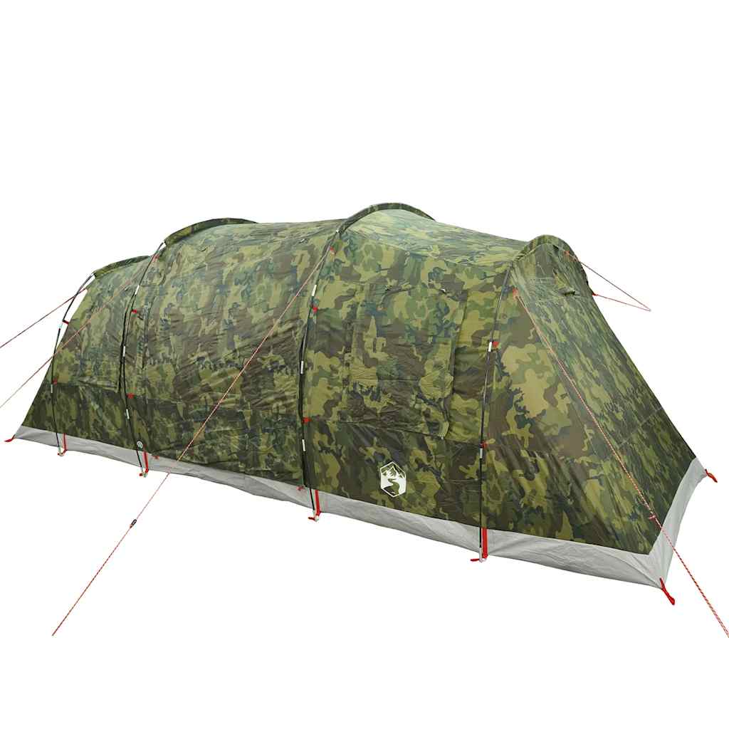 vidaXL Tienda campaña familiar túnel 6 personas impermeable camuflaje - Image 3