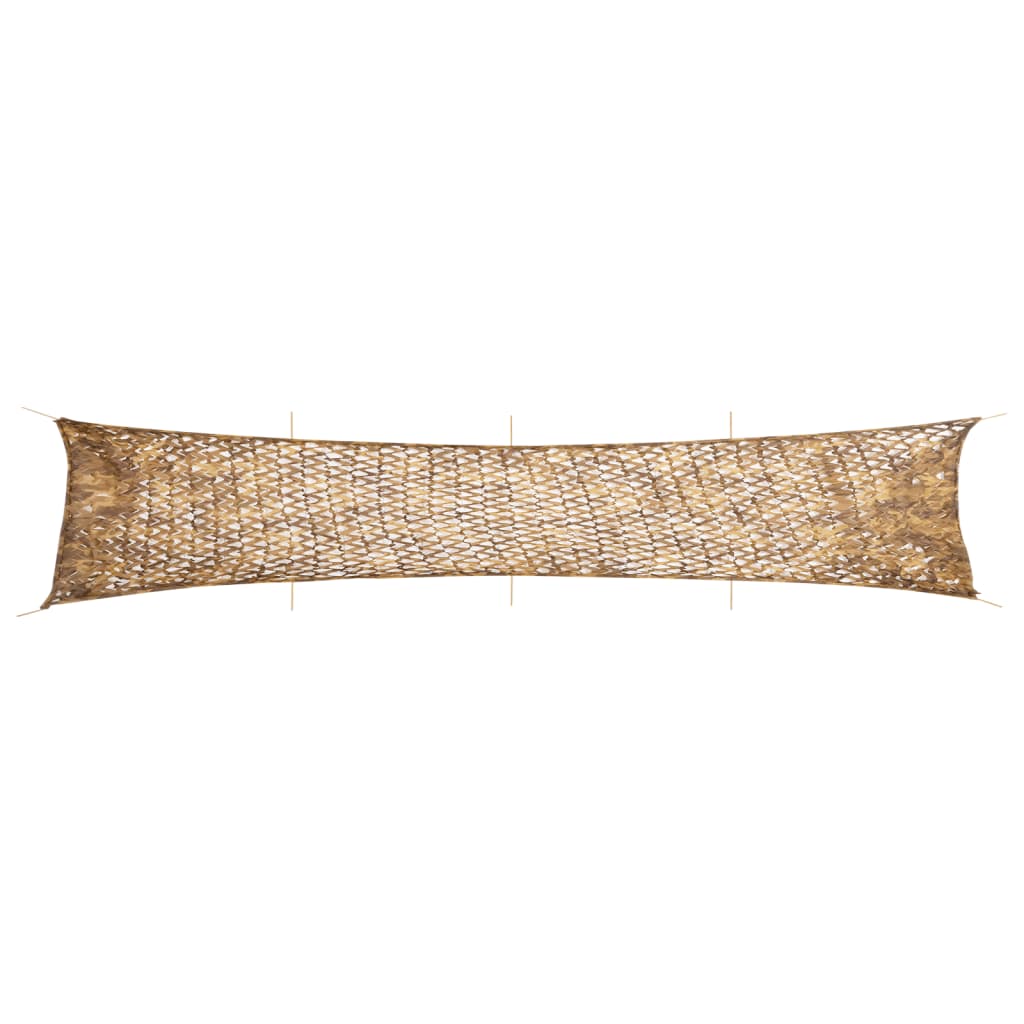 vidaXL Red de camuflaje con bolsa de almacenamiento arena 844x142 cm