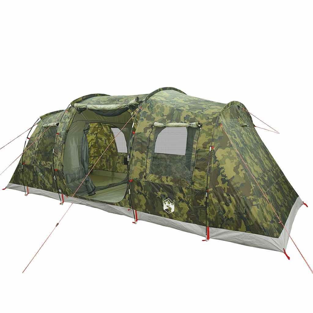 vidaXL Tienda campaña familiar túnel 6 personas impermeable camuflaje - Image 5