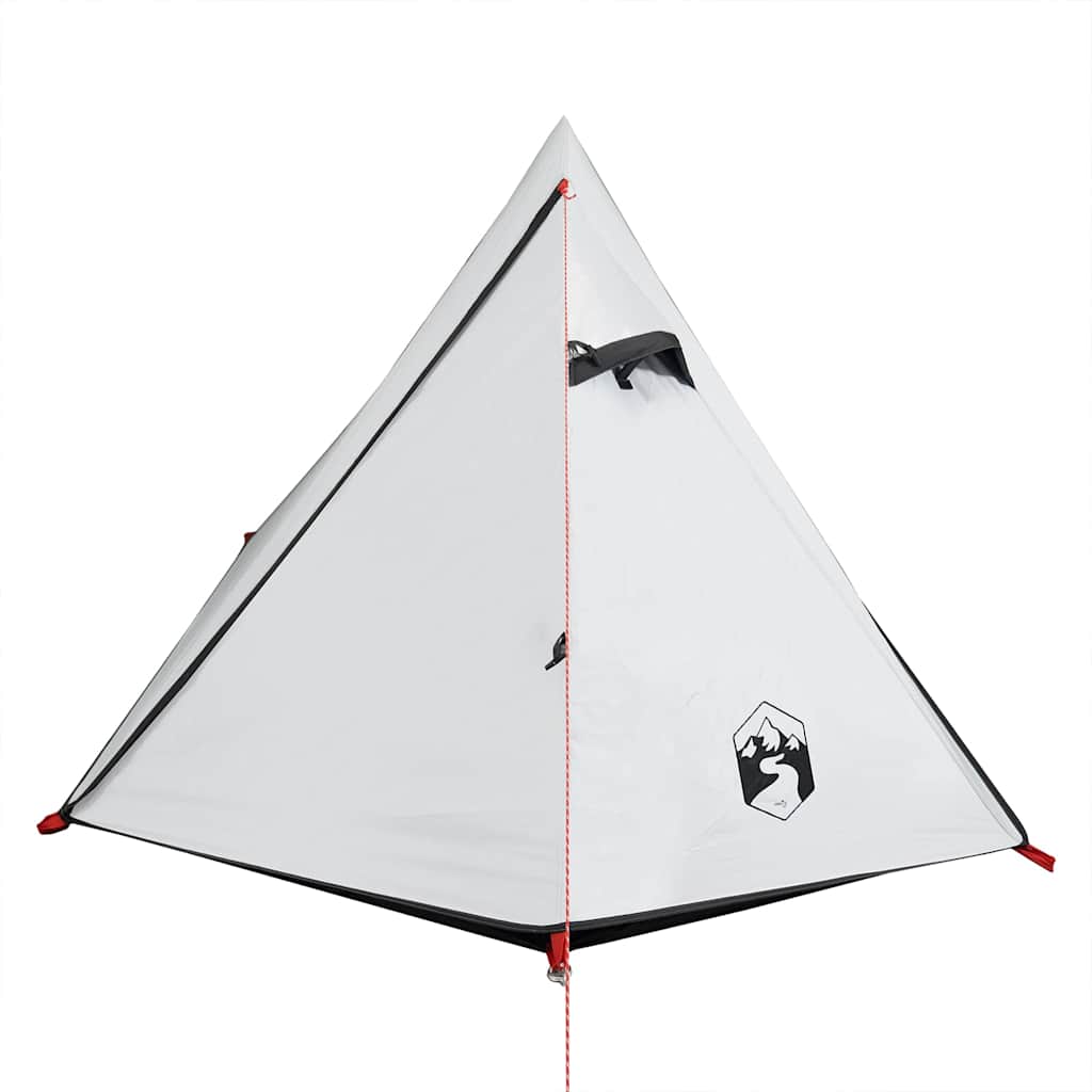 vidaXL Tienda de campaña iglú 2 personas tela opaca impermeable blanco - Image 6