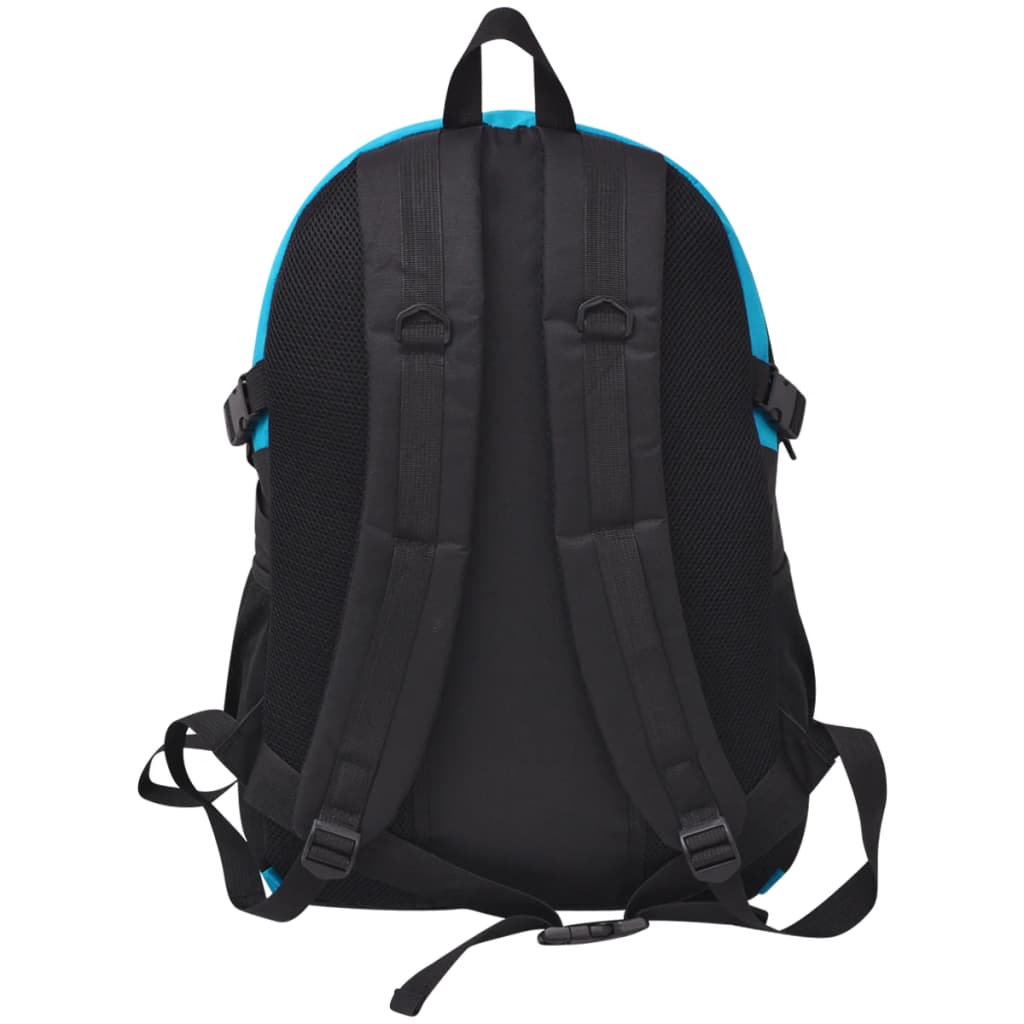 vidaXL Mochila de senderismo 40 L negra y azul - Image 4