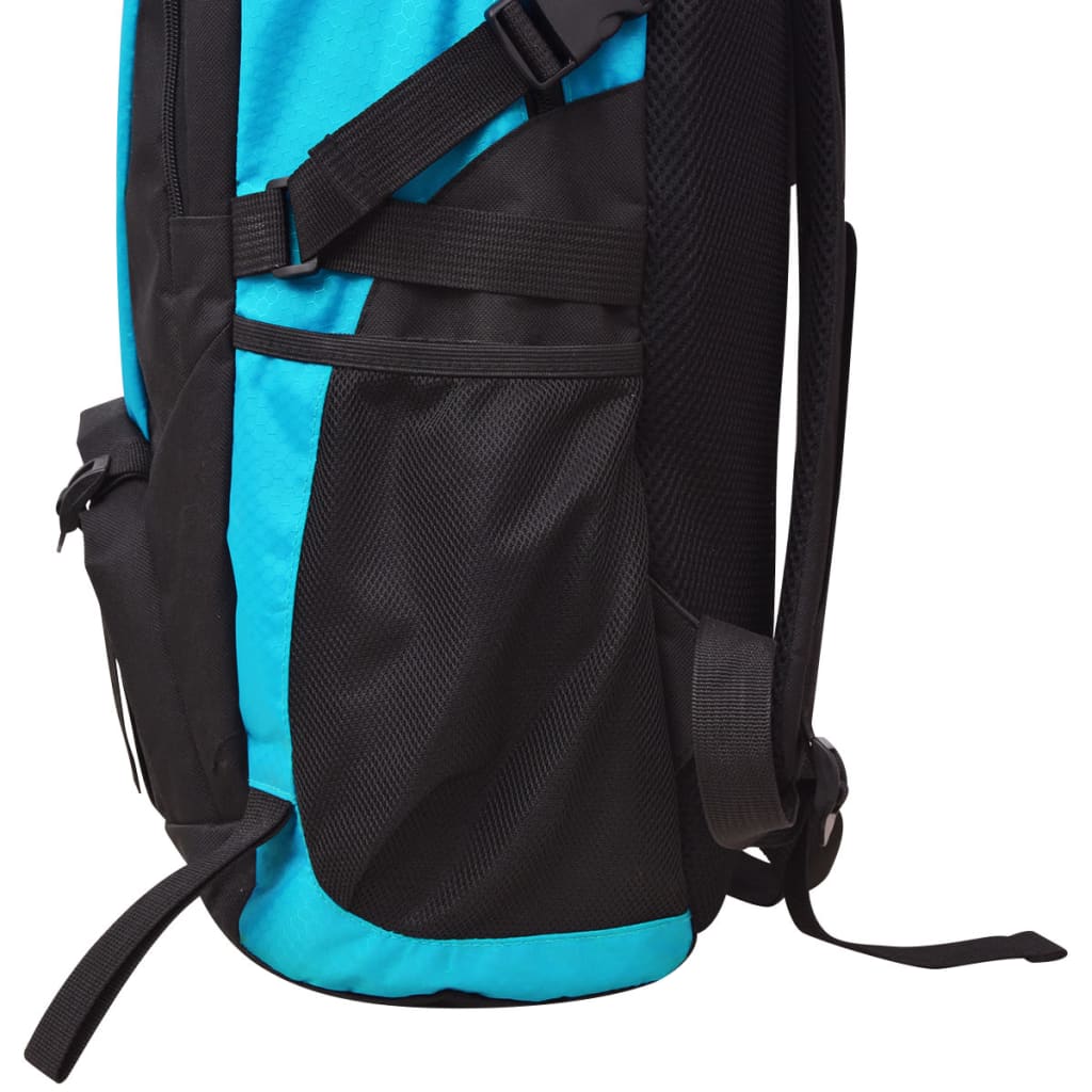 vidaXL Mochila de senderismo 40 L negra y azul - Image 5