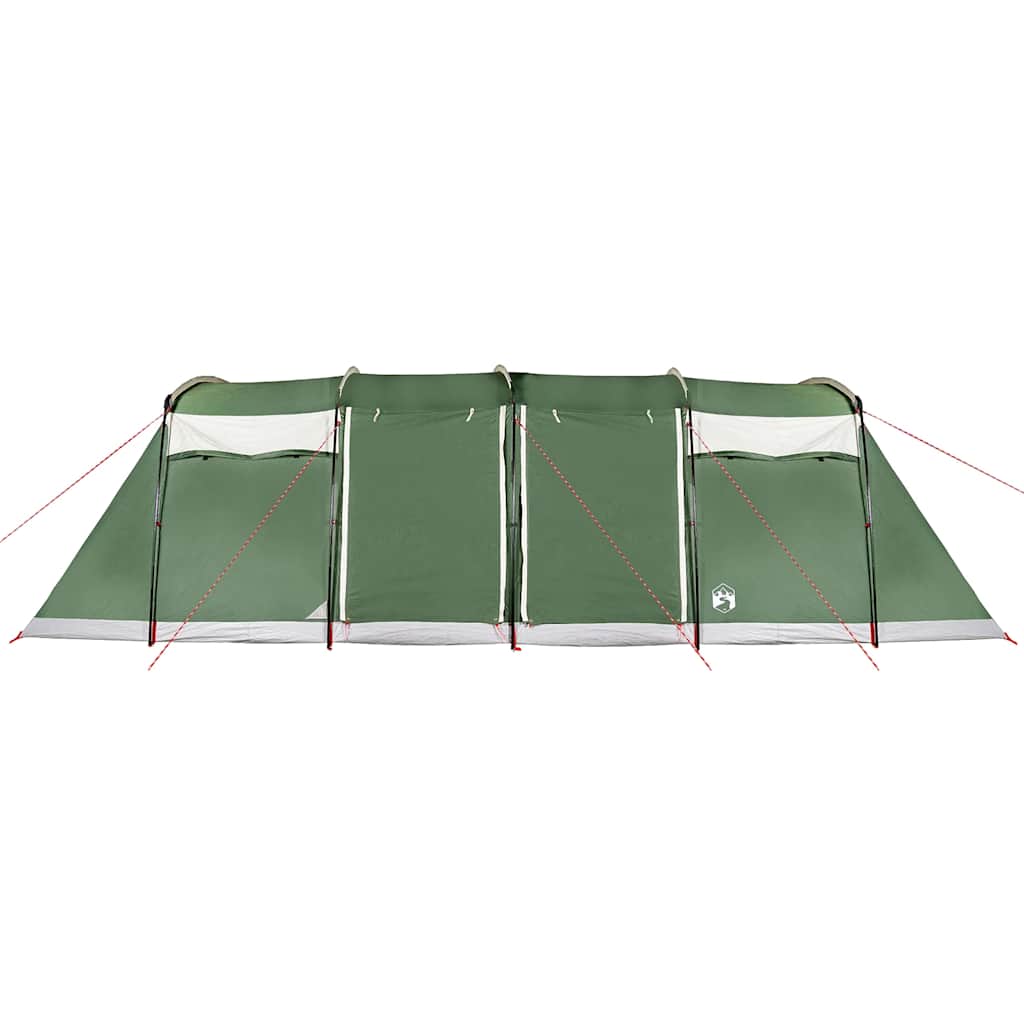 vidaXL Tienda de campaña familiar túnel 8 personas impermeable verde - Image 6