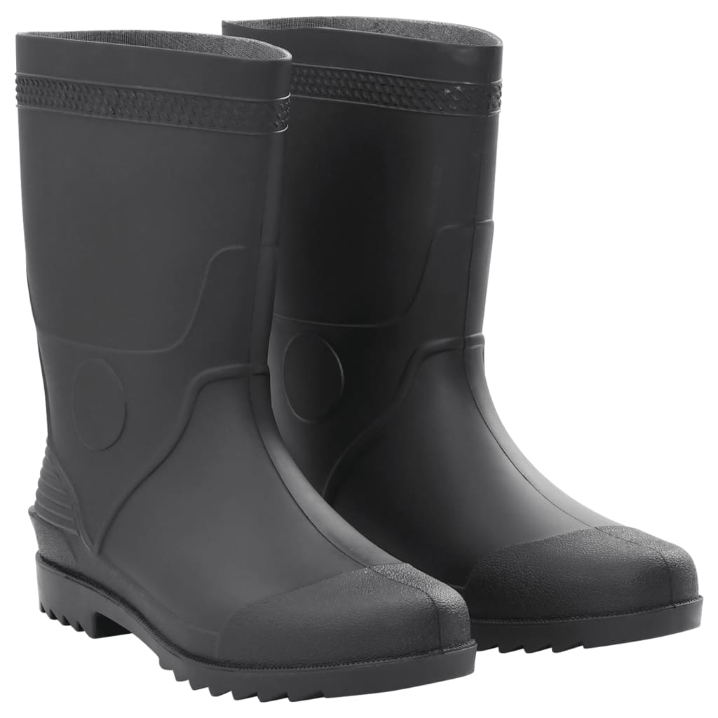 vidaXL Botas de agua negro número 46 PVC