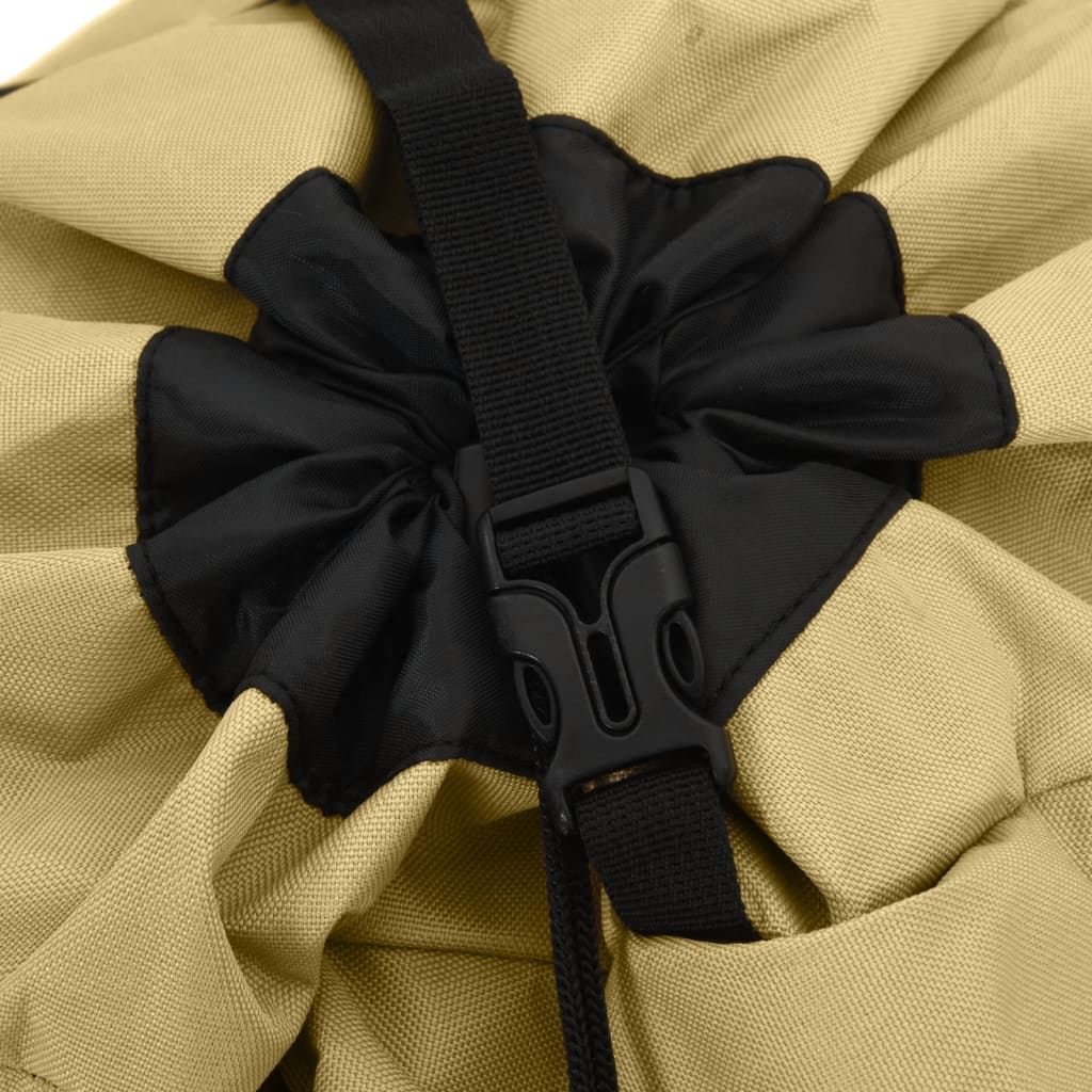 vidaXL Mochila de senderismo tela oxford caqui 100 l - Image 6