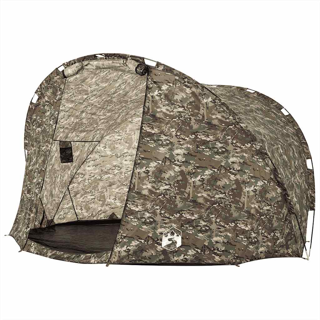vidaXL Tienda de pesca para 5 personas impermeable camuflaje - Image 5