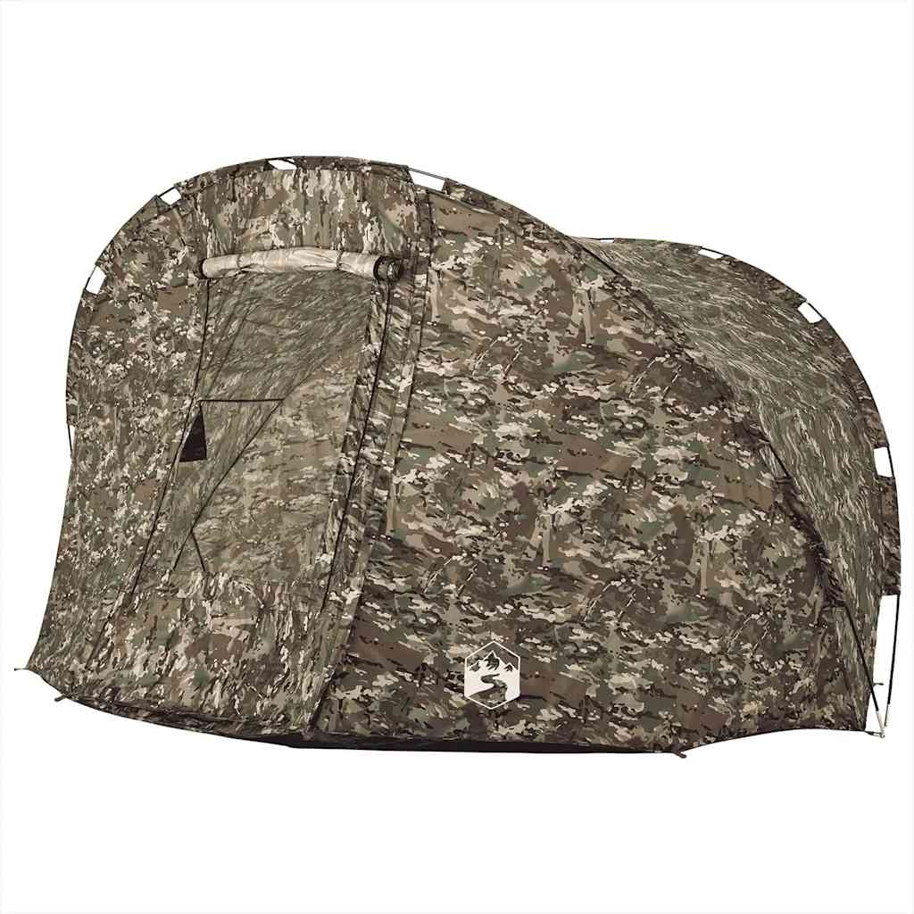 vidaXL Tienda de pesca para 5 personas impermeable camuflaje - Image 4