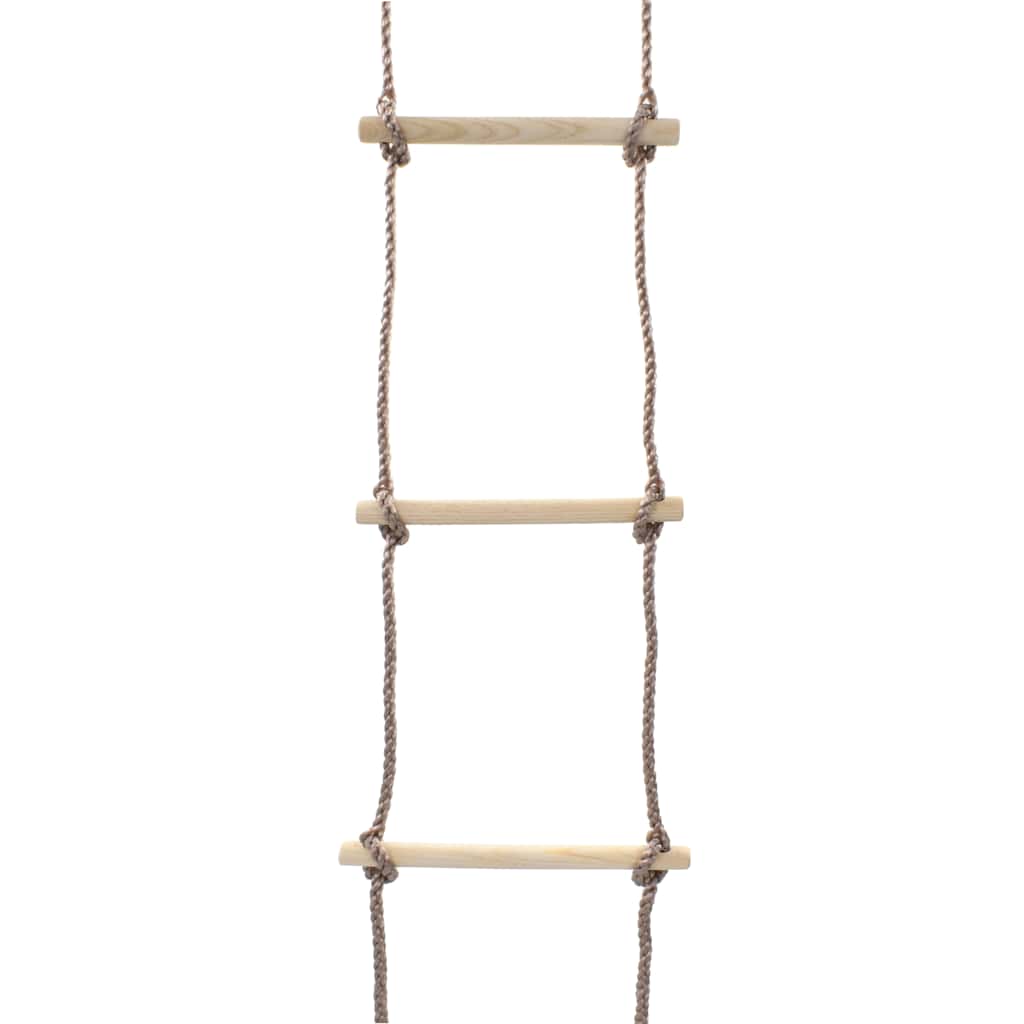 vidaXL Escalera de cuerda para niños madera 290 cm - Image 4