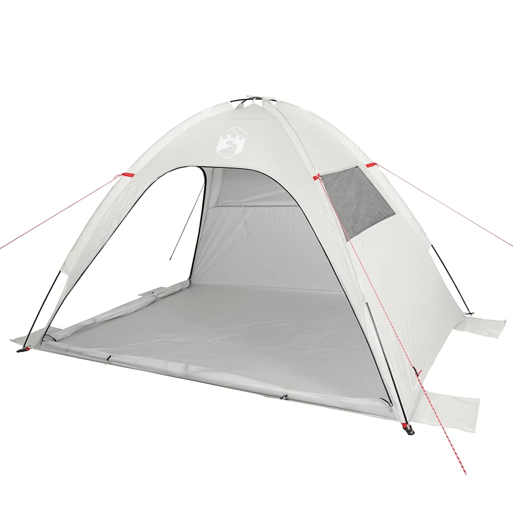 vidaXL Tienda de playa impermeable gris - Image 4