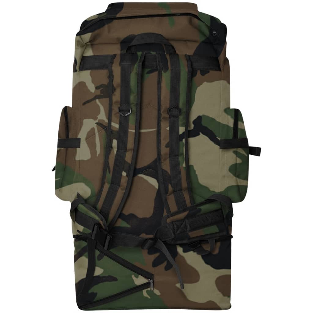 vidaXL Mochila estilo ejército XXL camuflaje 100 l - Image 4