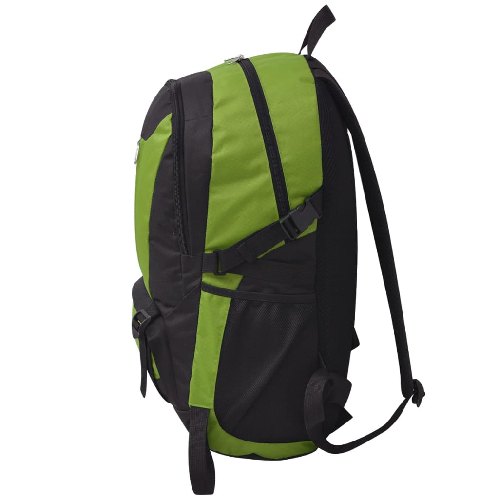 vidaXL Mochila de senderismo 40 L negra y verde - Image 3