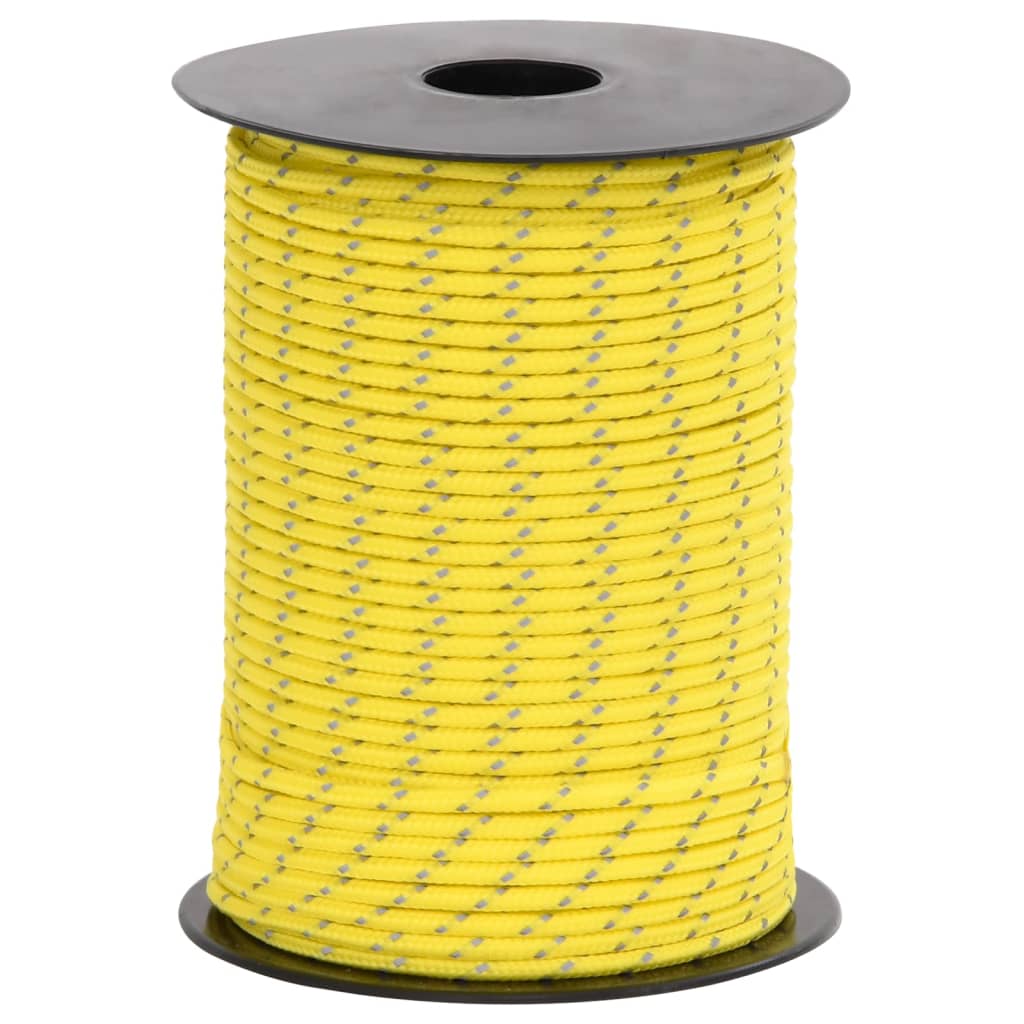 vidaXL Cuerda de vientos con tiras reflectantes y tensores 50 m 3 mm - Image 4