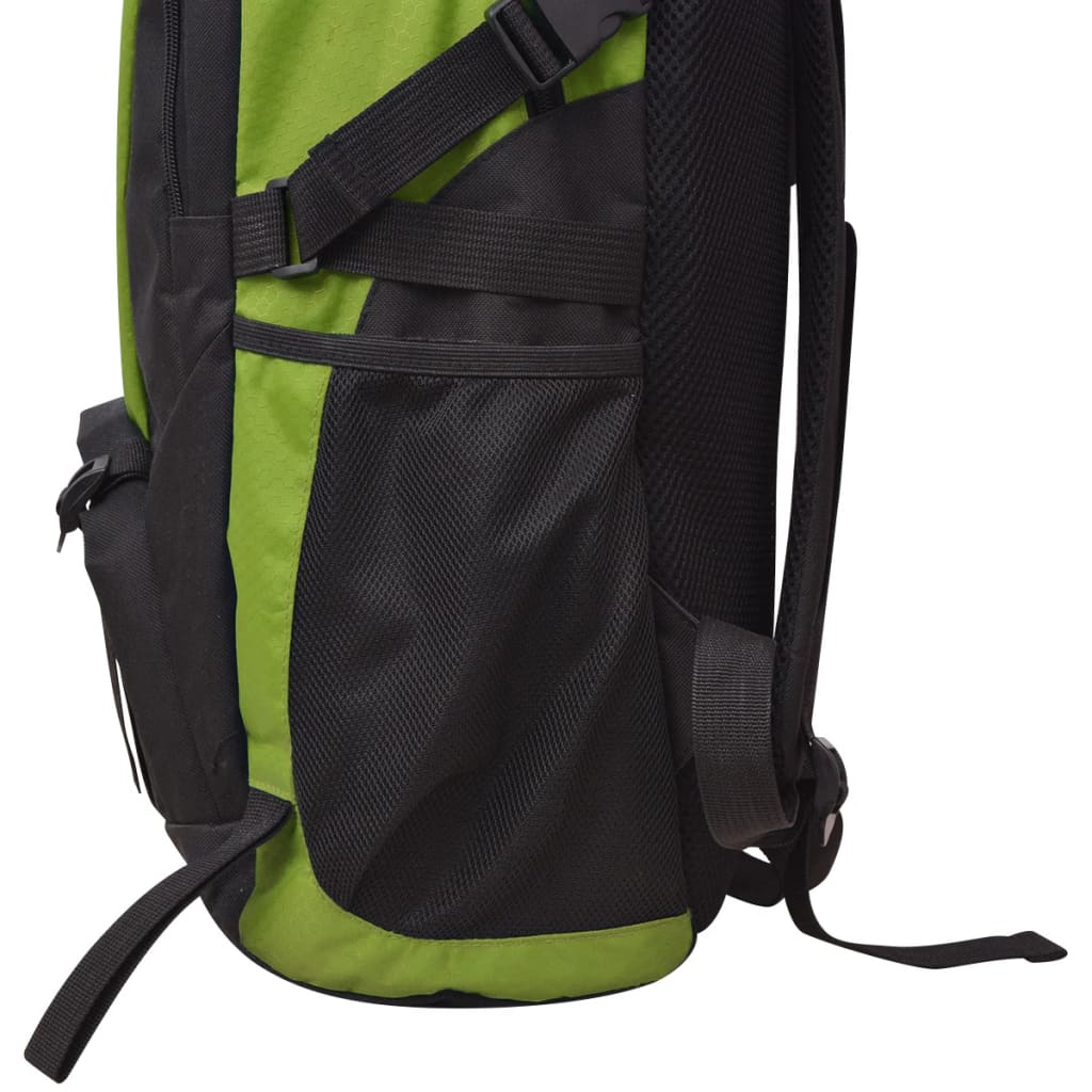vidaXL Mochila de senderismo 40 L negra y verde - Image 5