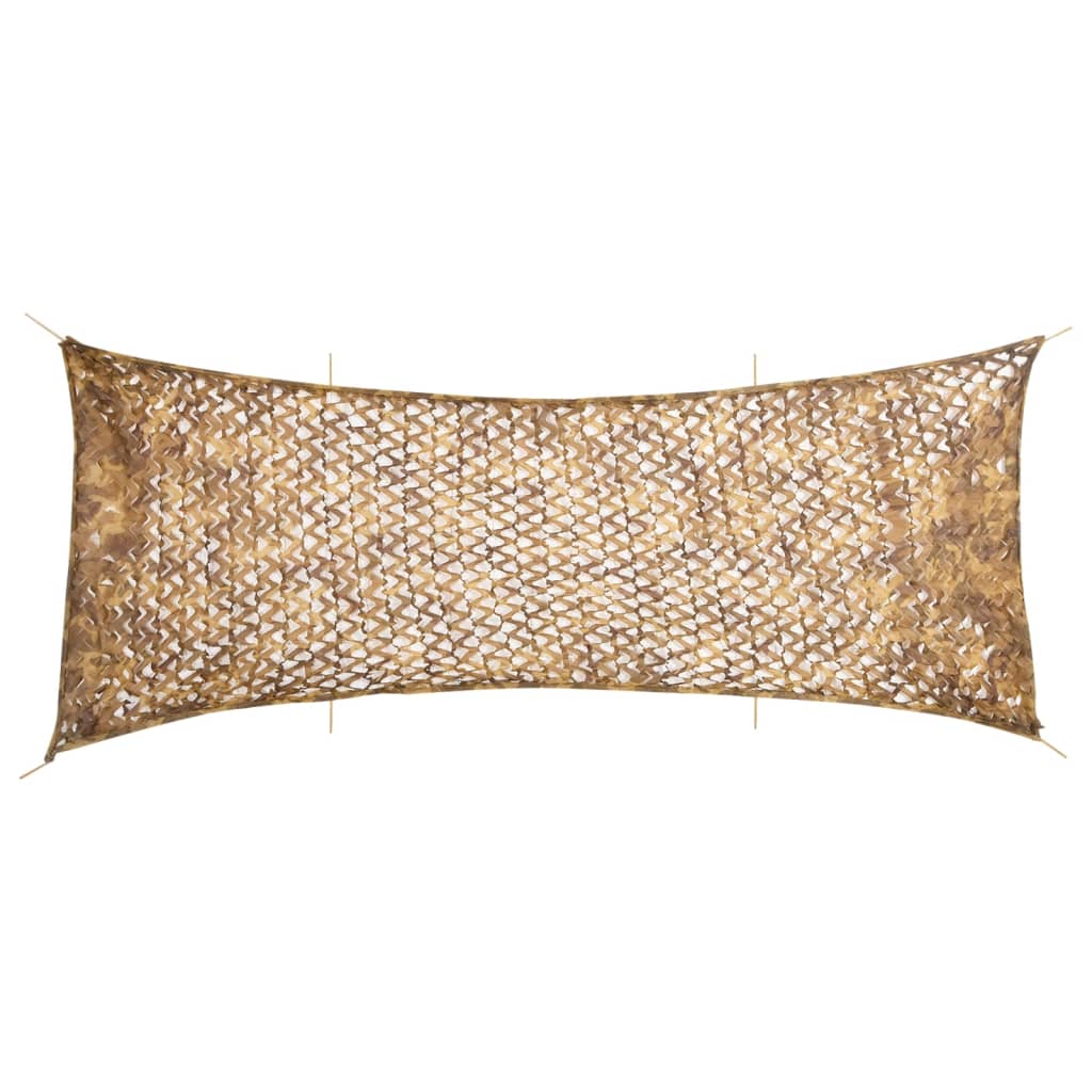 vidaXL Red de camuflaje con bolsa de almacenamiento arena 721x294 cm