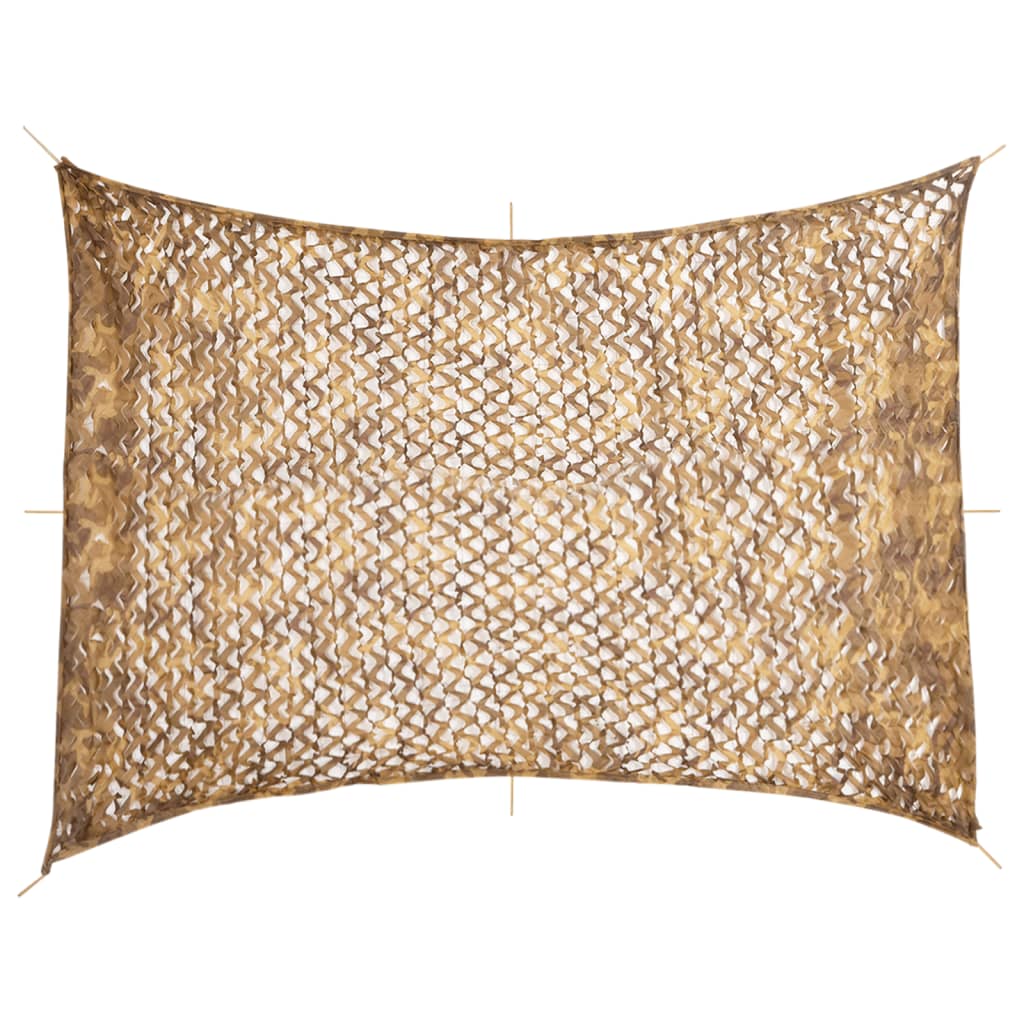 vidaXL Red de camuflaje con bolsa de almacenamiento arena 516x400 cm