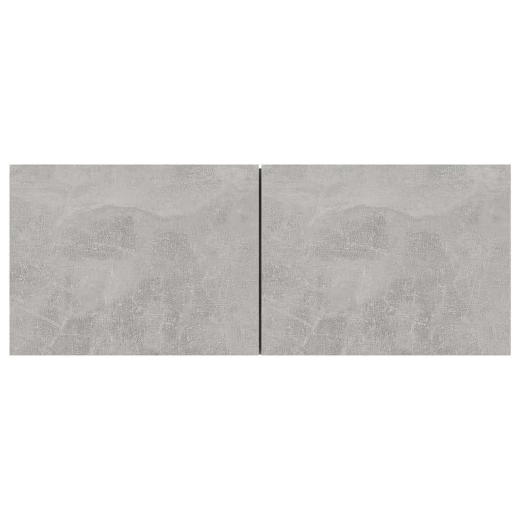vidaXL Juego de muebles de salón 4 piezas gris hormigón 80x30x30 cm - Image 6