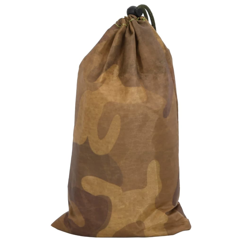 vidaXL Red de camuflaje con bolsa de almacenamiento arena 516x400 cm - Image 4