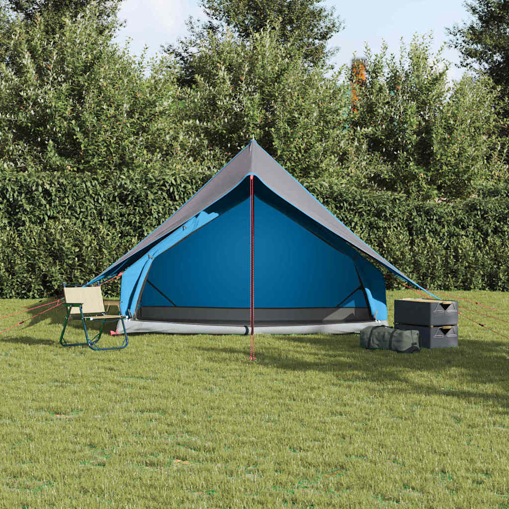 vidaXL Carpas con techo Azul 256 x 266 x 185 cm Poliéster - Image 4