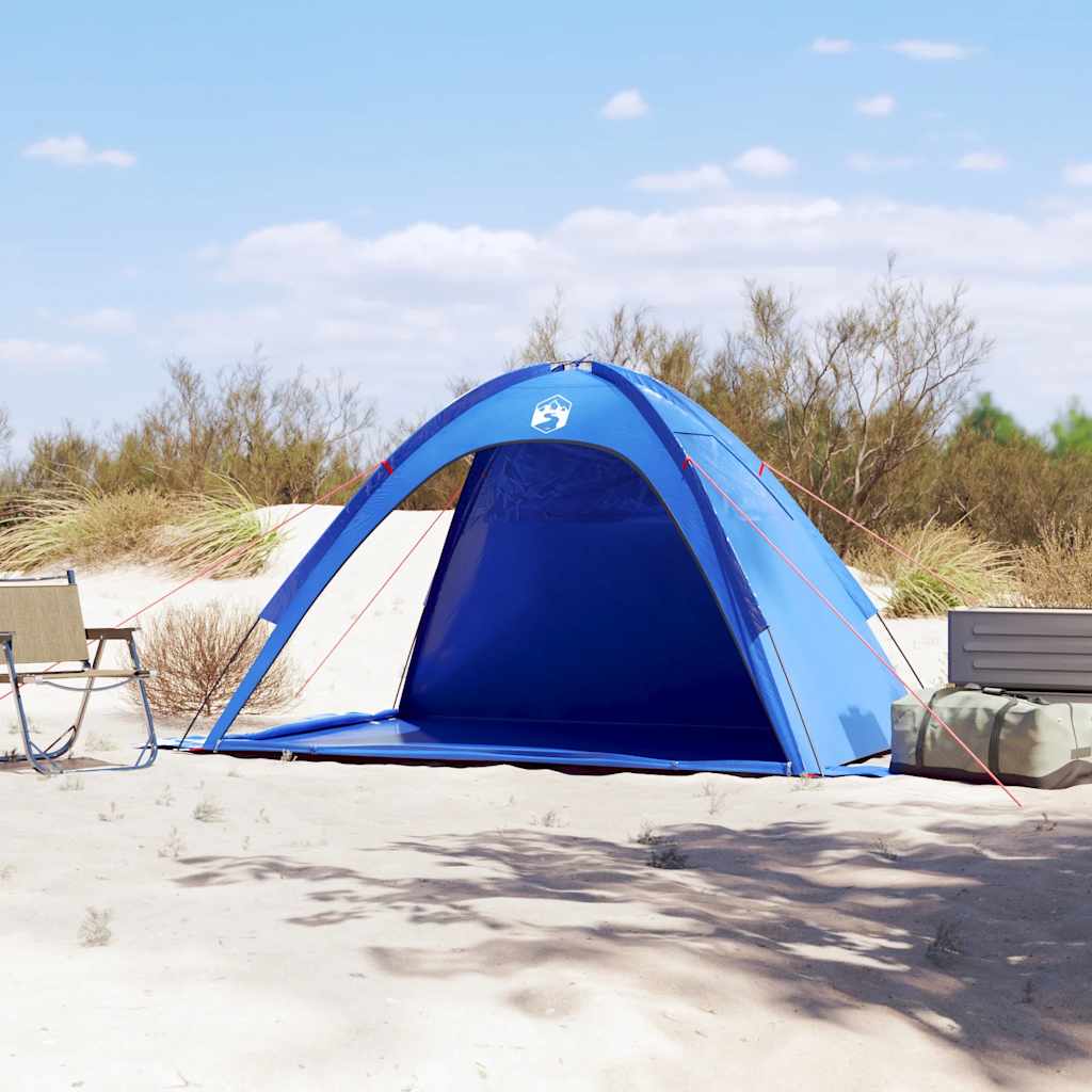 vidaXL Tienda de playa impermeable azul - Image 3
