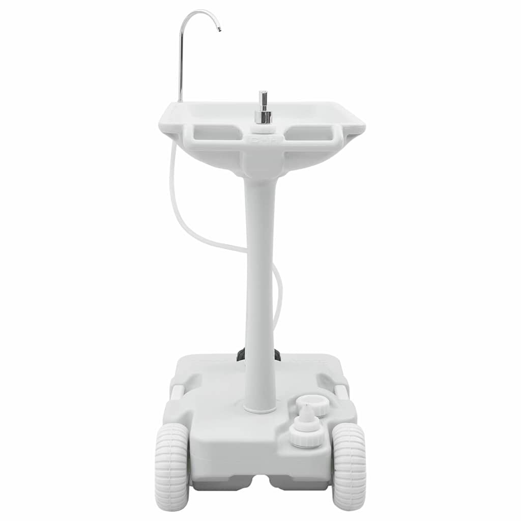 vidaXL Soporte para lavamanos de camping Gris 72 x 42 x 103 cm - Image 5