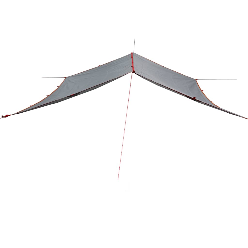vidaXL Lona de camping impermeable gris y naranja 400x294 cm - Image 5