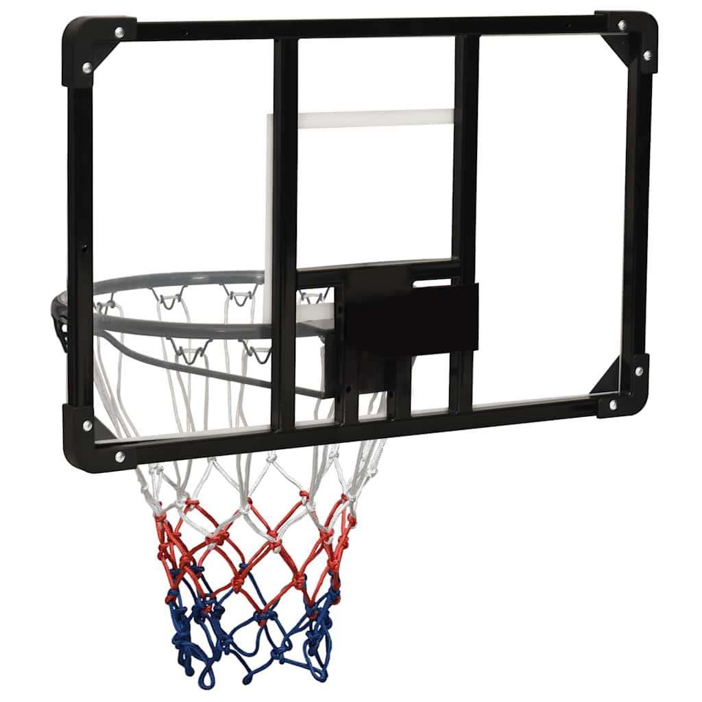 vidaXL Tablero de baloncesto policarbonato transparente 71x45x2,5 cm - Image 4