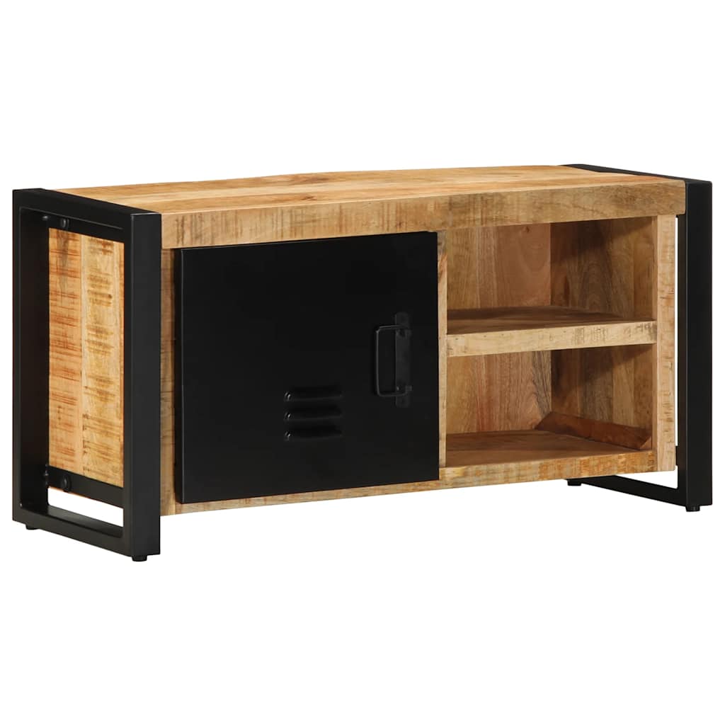 vidaXL Mueble de TV madera maciza de mango rugosa 80x30x40 cm