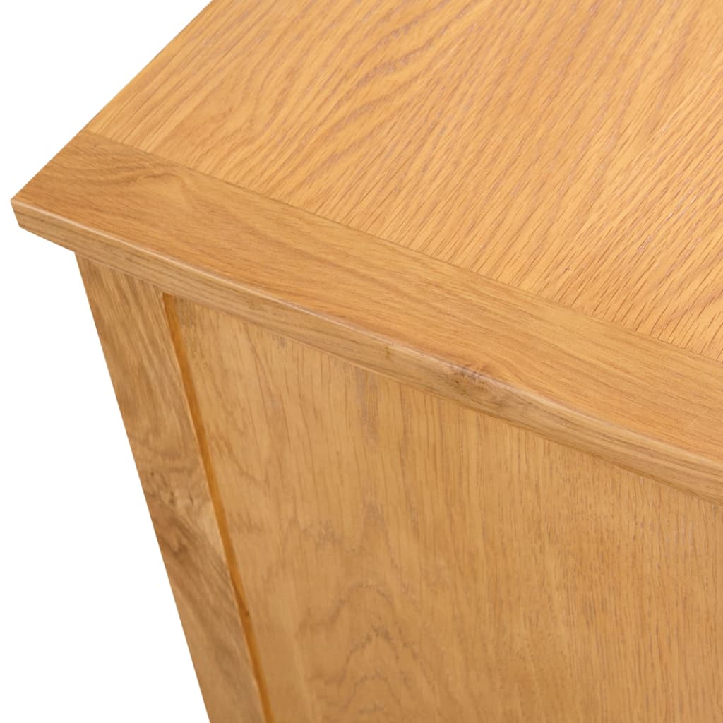 vidaXL Mueble para el televisor madera maciza de roble 110x35x44 cm - Image 5