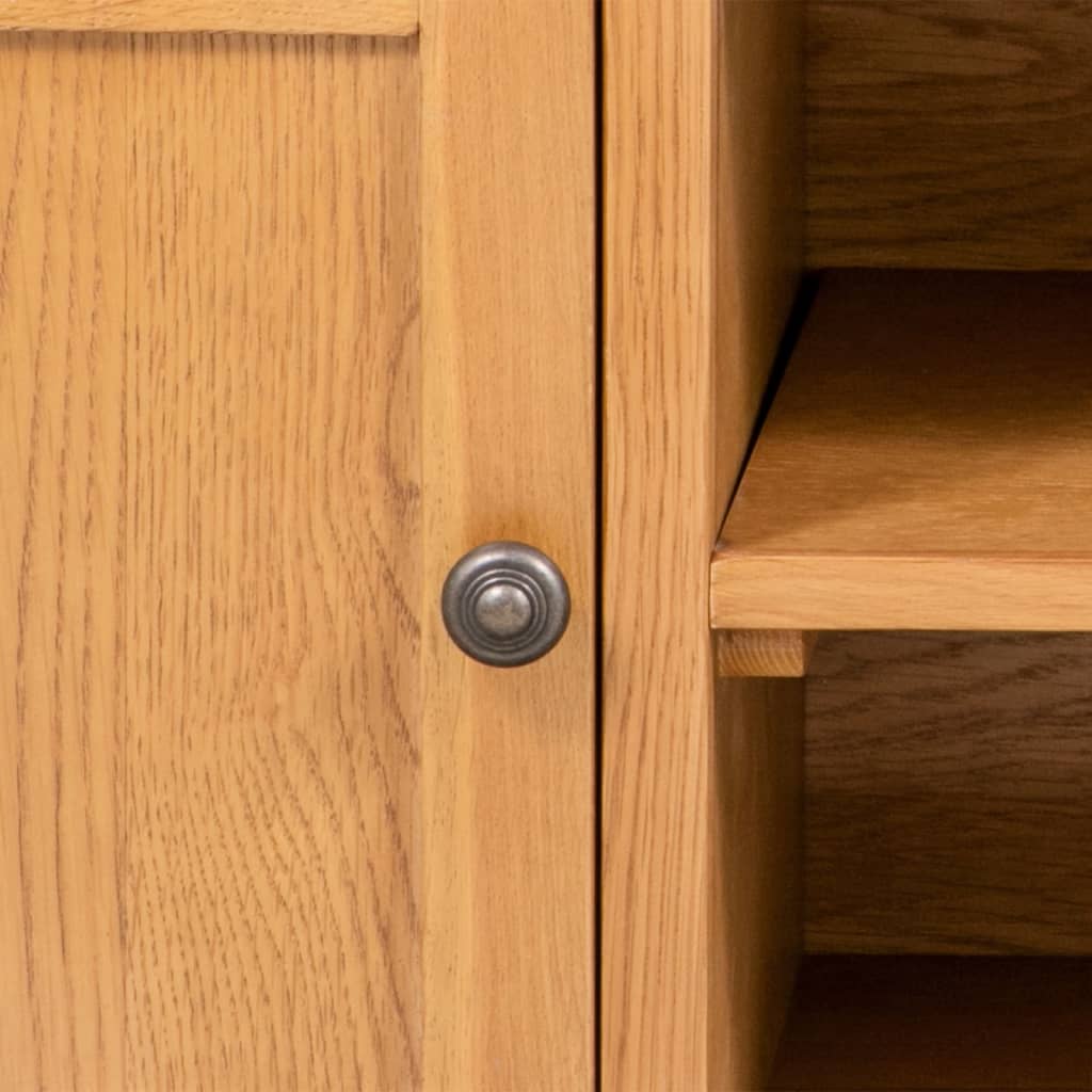 vidaXL Mueble para el televisor madera maciza de roble 110x35x44 cm - Image 6
