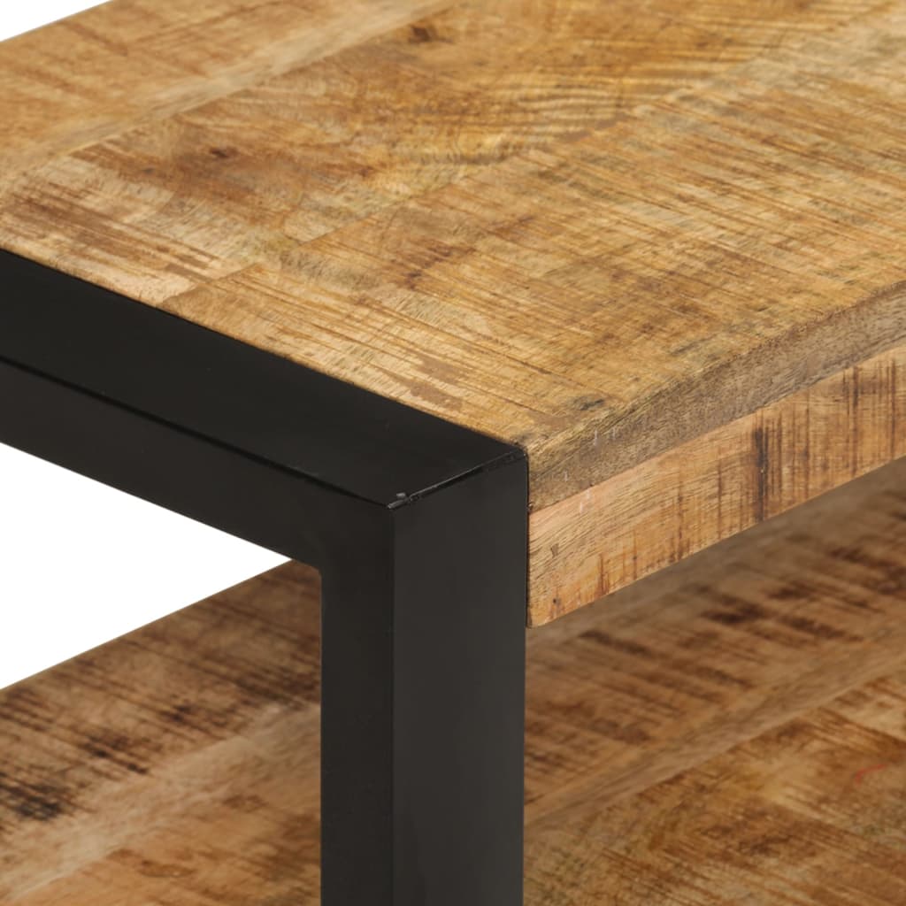 vidaXL Mueble de TV madera maciza de mango 120x33x45 cm - Image 4