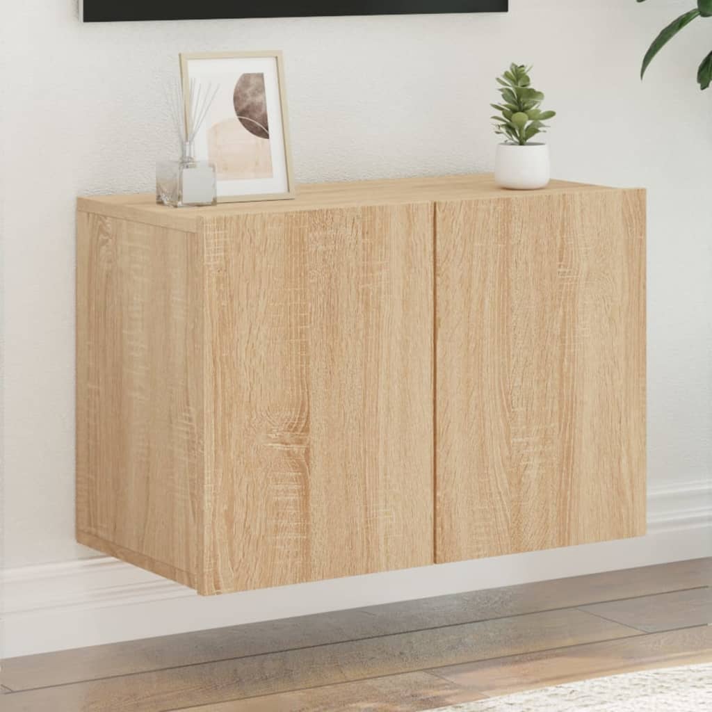 vidaXL Mueble para TV de pared roble Sonoma 60x30x41 cm