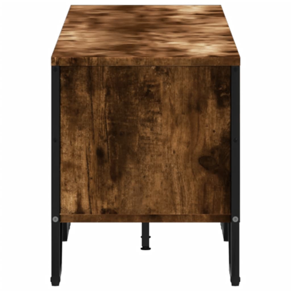 vidaXL Mueble de TV madera de ingeniería roble ahumado 180x34x41 cm - Image 5