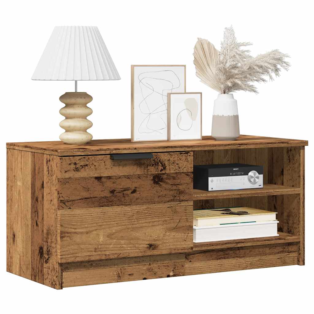 vidaXL Mueble para TV madera contrachapada envejecida 80x35x36,5 cm