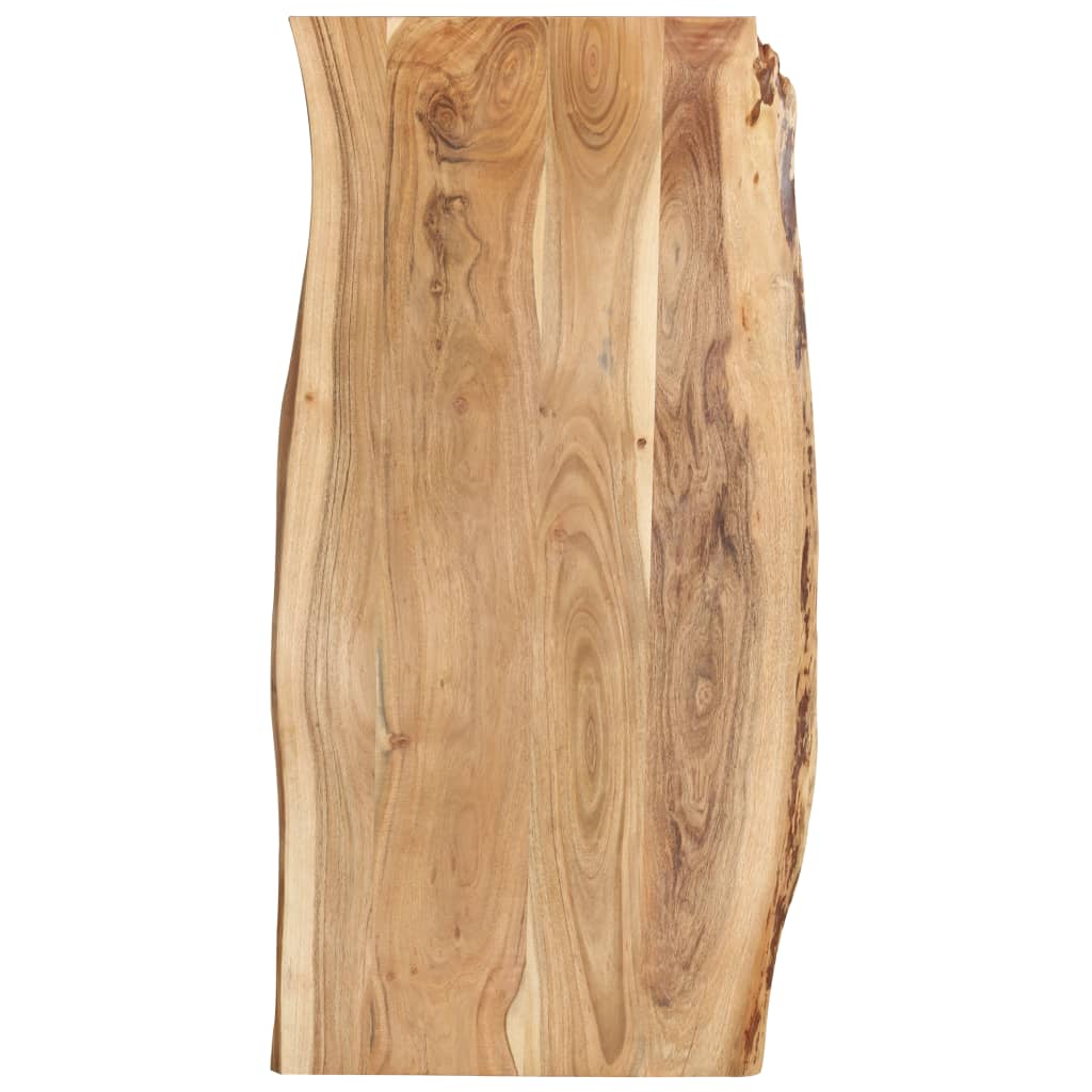 vidaXL Superficie de mesa madera maciza de acacia 118x(50-60)x2,5 cm
