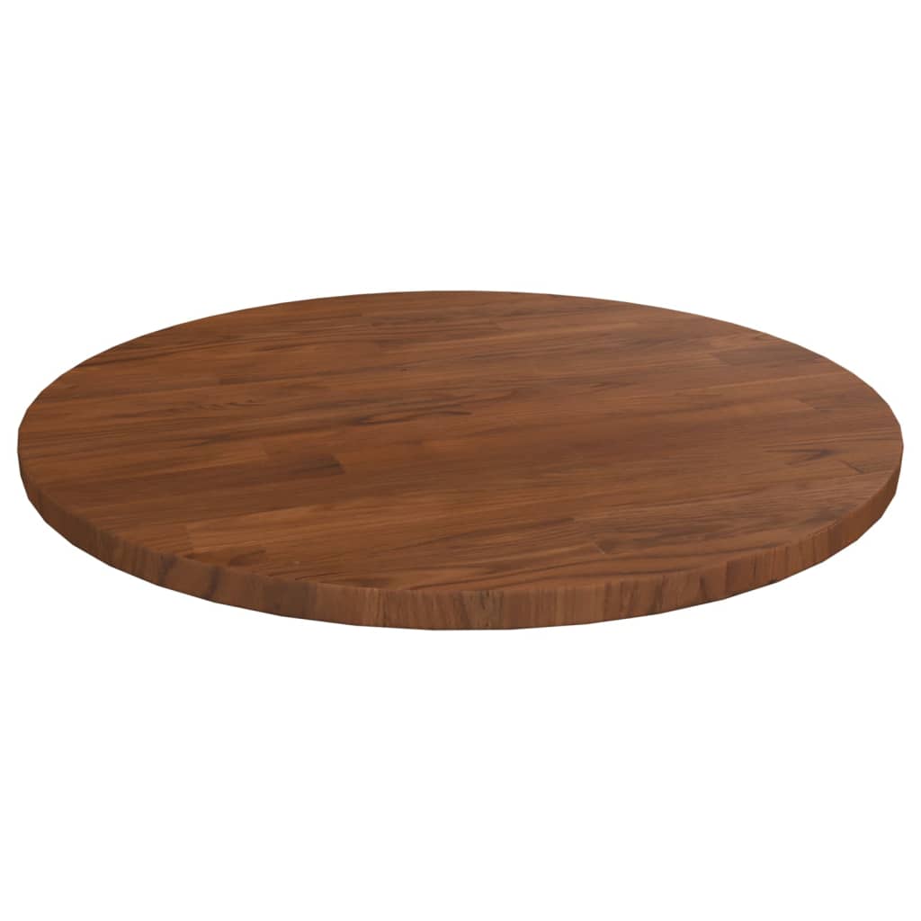 vidaXL Tablero de mesa redonda madera de roble marrón oscuro Ø40x1,5cm