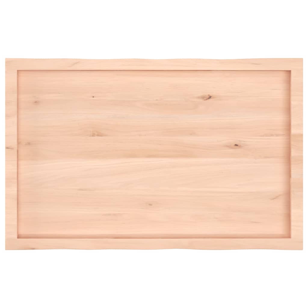 vidaXL Tablero de mesa madera maciza borde natural 100x60x(2-4) cm - Image 5