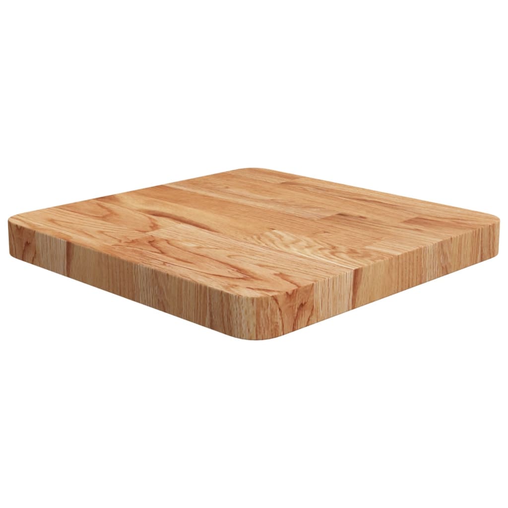 vidaXL Tablero de mesa cuadrada madera roble marrón claro 40x40x4 cm