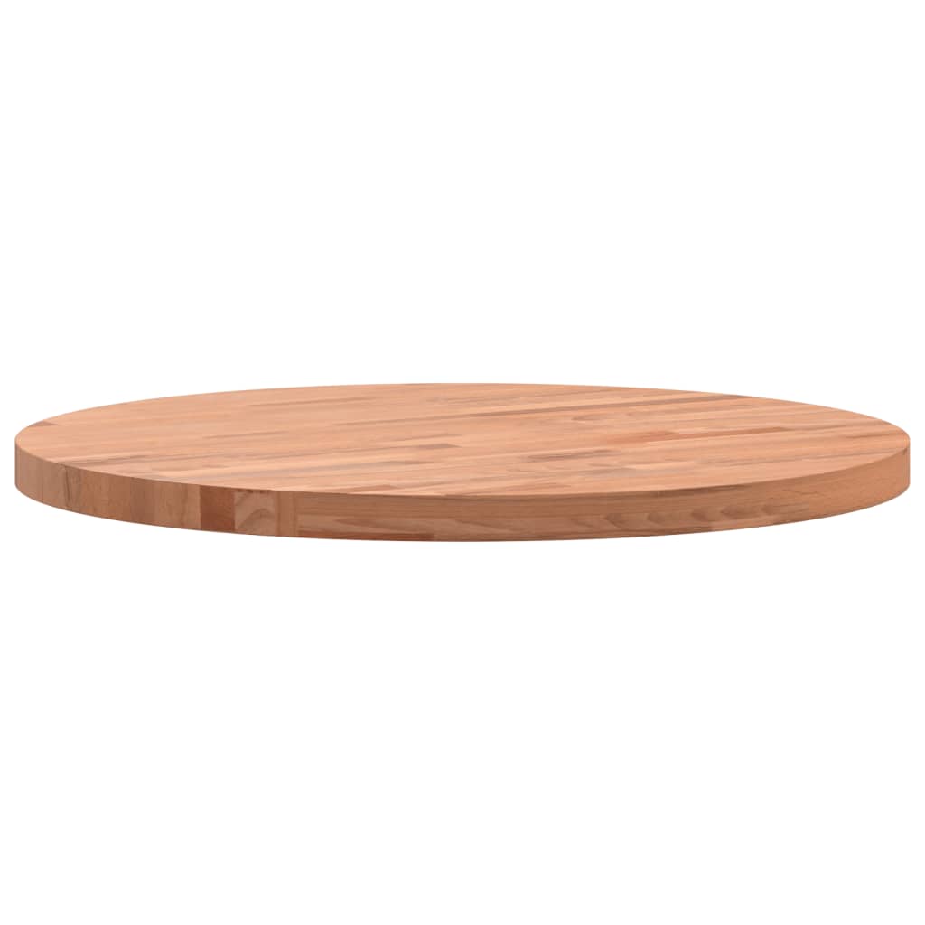 vidaXL Tablero redondo de madera maciza de haya Ø50x2,5 cm - Image 5
