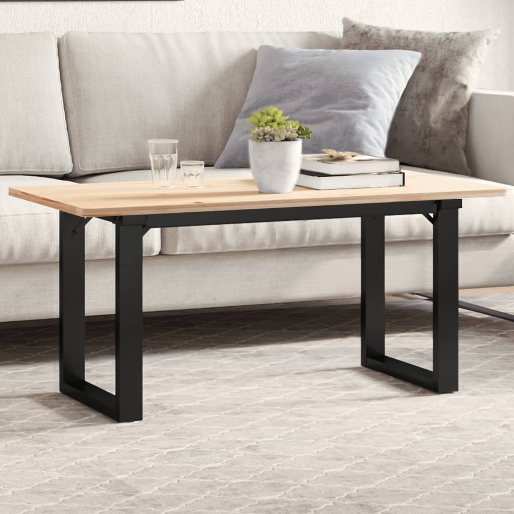 vidaXL Patas de mesa de centro estructura O acero 80x40x43 cm