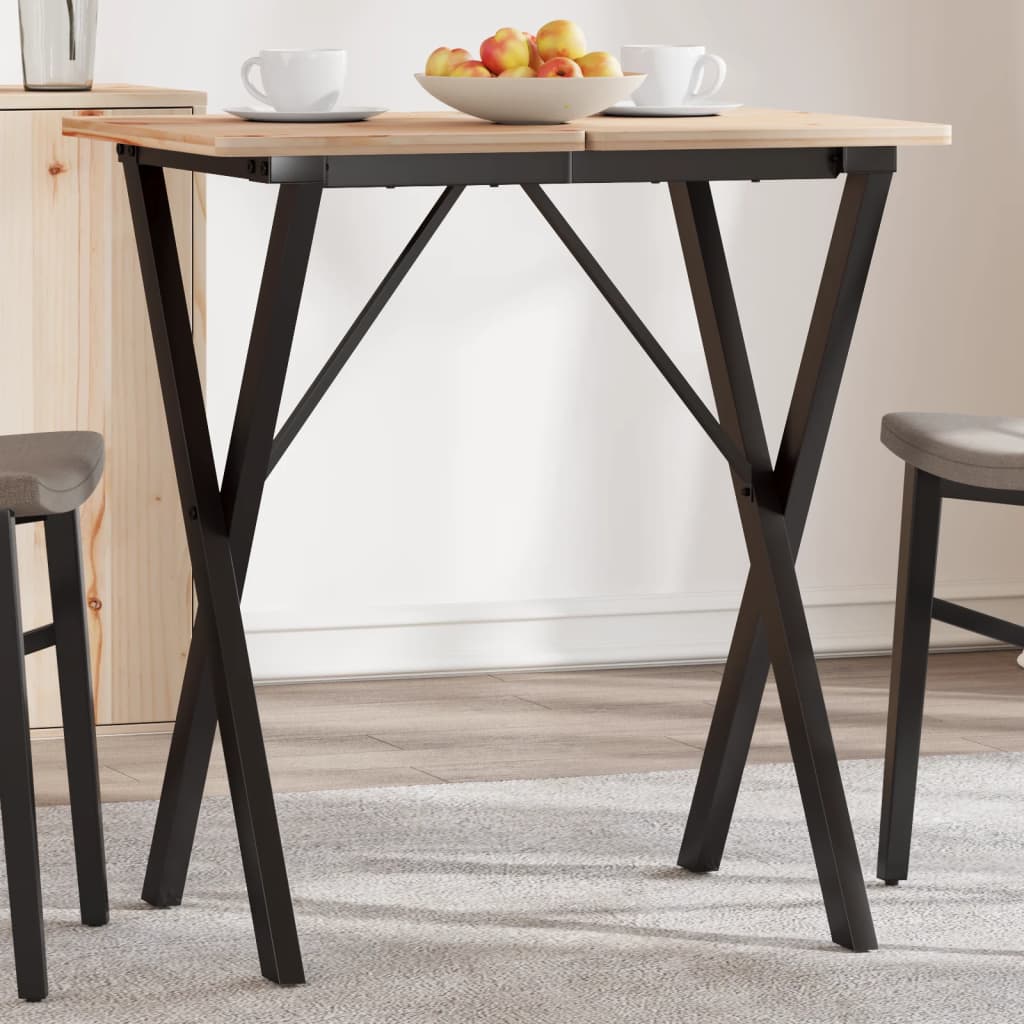 vidaXL Patas de mesa de comedor estructura X acero 60x50x73 cm
