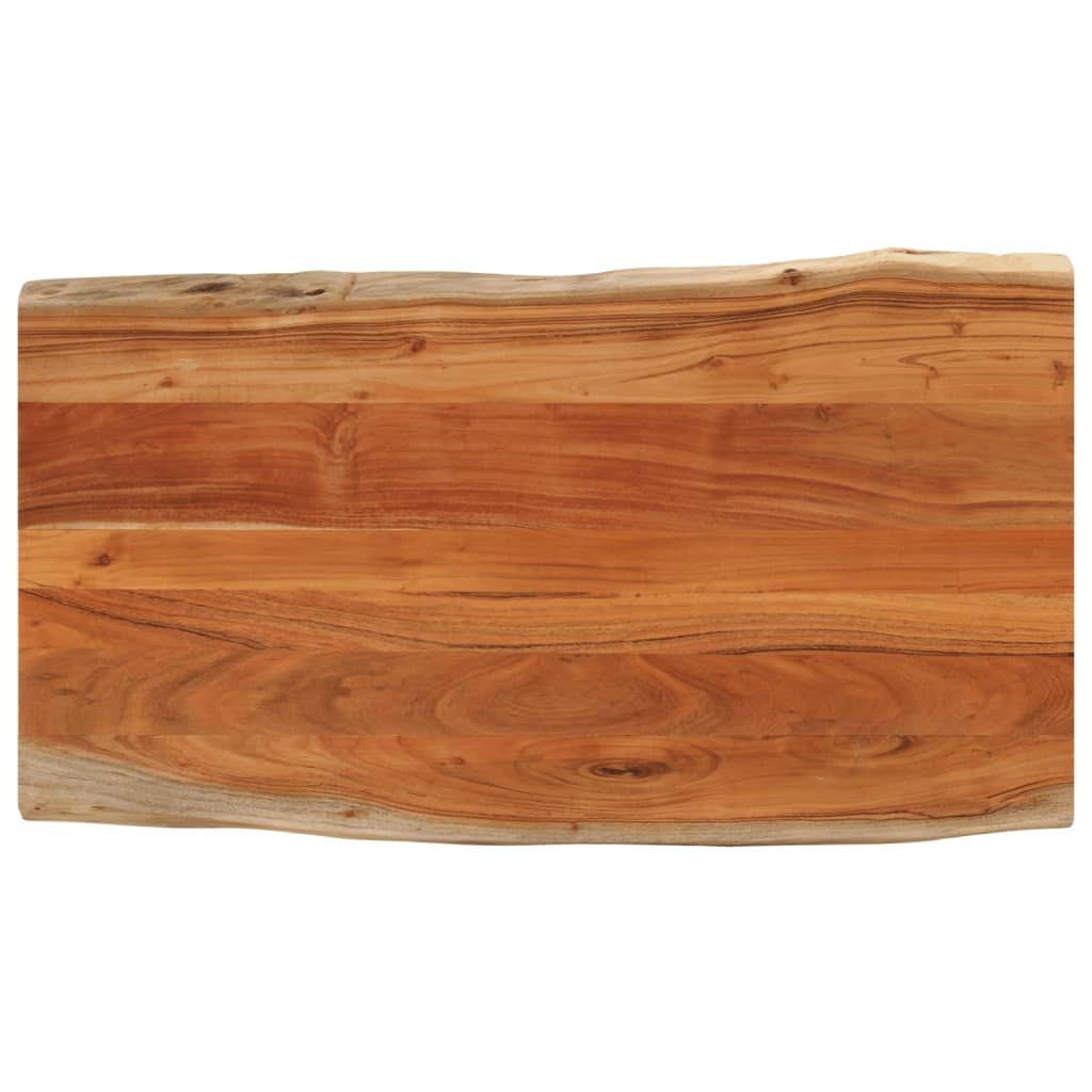 vidaXL Tablero de mesa rectangular borde natural acacia 120x60x3,8 cm