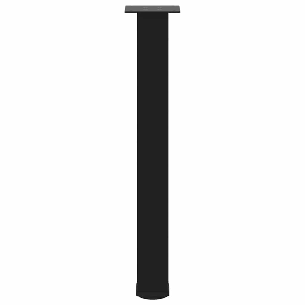 vidaXL Patas para consola (4 unidades), color negro, 72-74 cm, acero - Image 6