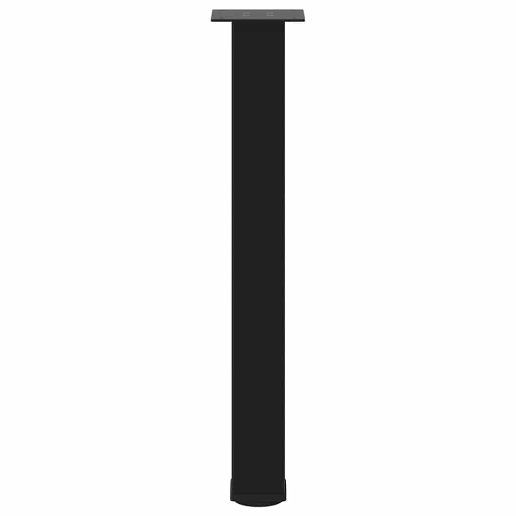 vidaXL Patas para consola (4 unidades), color negro, 72-74 cm, acero - Image 5
