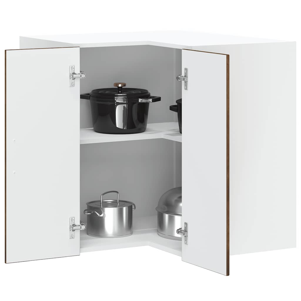 vidaXL Mueble de cocina esquina pared Lucca roble ahumado