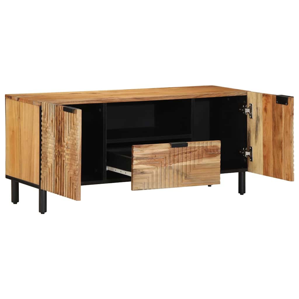vidaXL Unidades de TV Madera de Acacia Sólida 105 x 33,5 x 46 cm